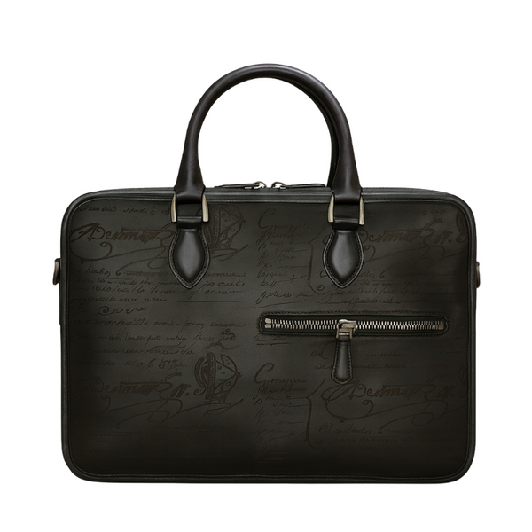 Luxury Handcrafted Printed Leather Briefcase