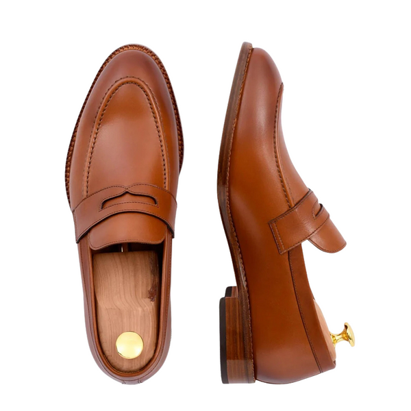 Men s Slip On Shoe with Stacked Heel