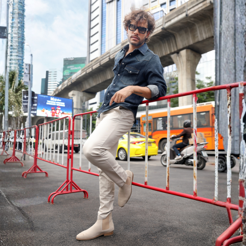 Luxury Velour Chelsea Boots