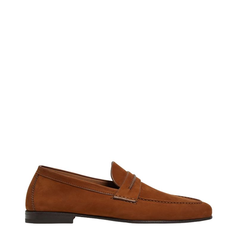 Men's Premium Tan Moccasins Loafer Shoe