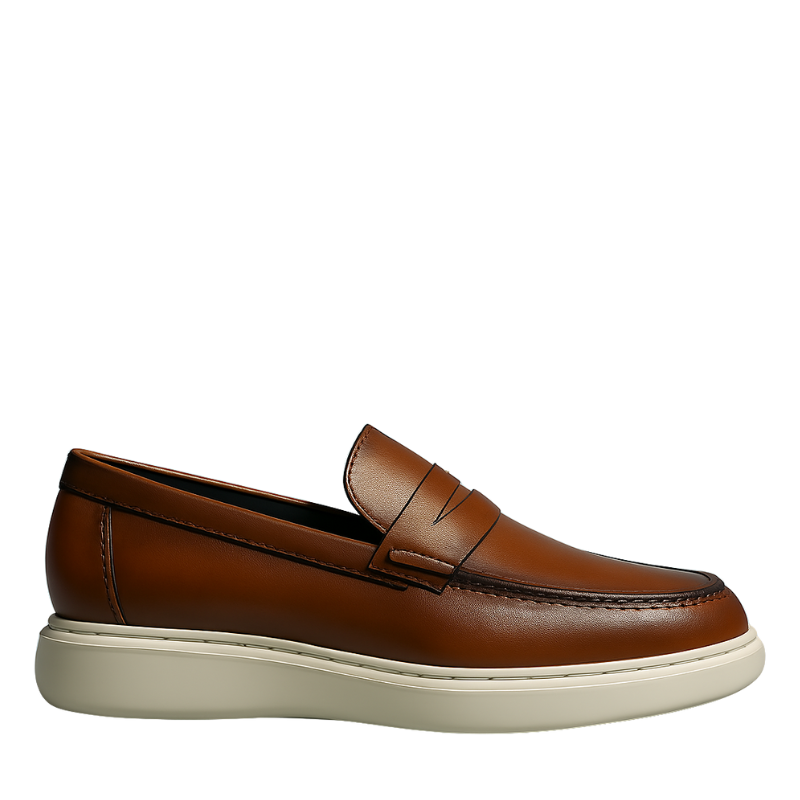 Men s Casual Brown Slip on Loafer