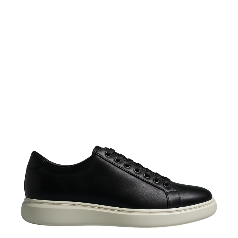 Men's Black Casual Lace-up Sneaker Shoe