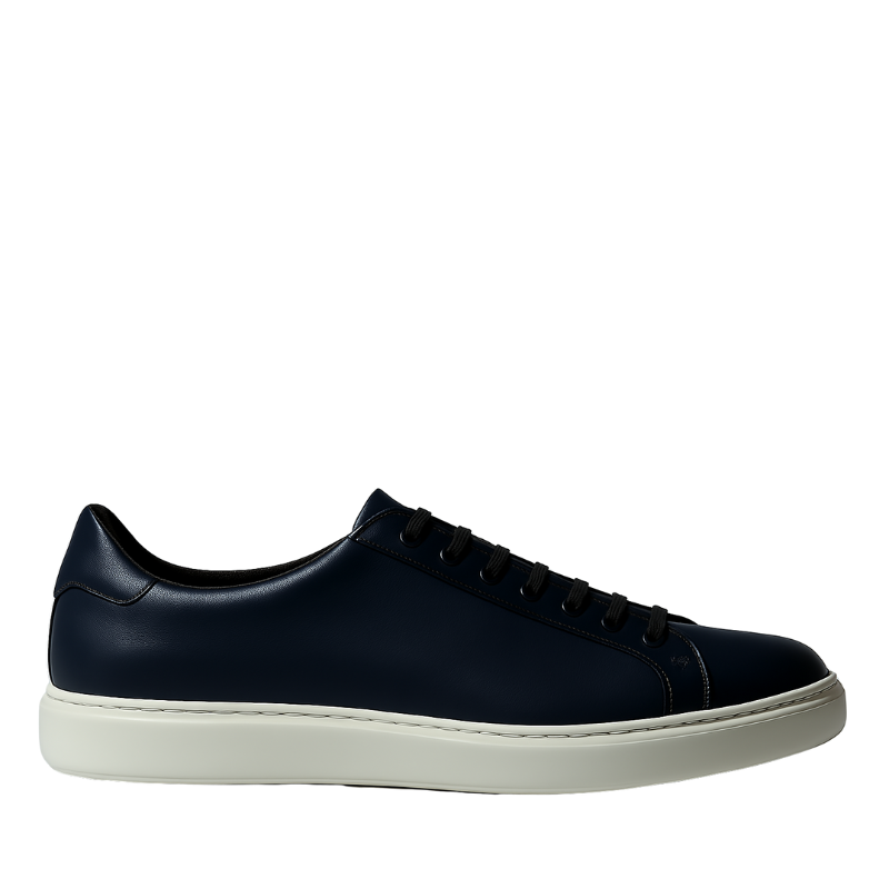 Men s Burgundy Casual Lace up Sneaker Shoe