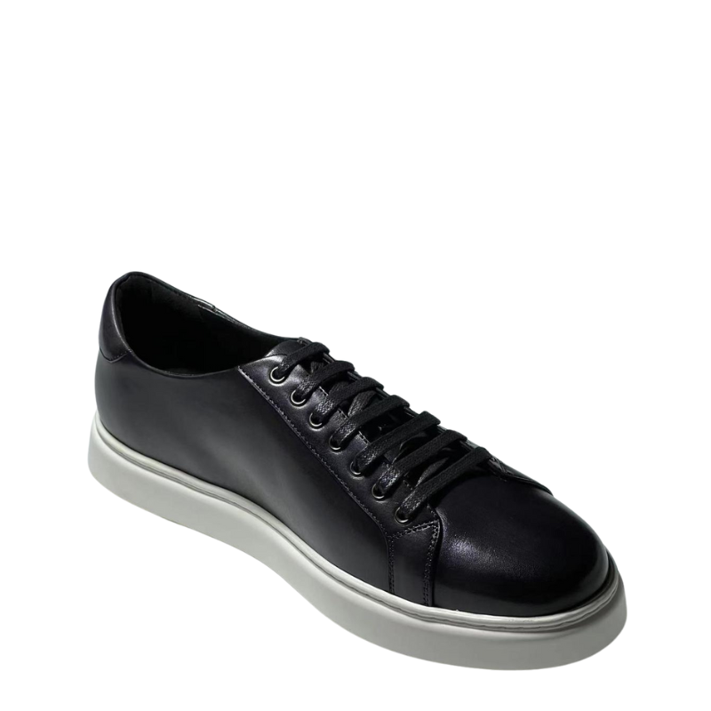 Men's Black Casual Lace-up Sneaker Shoe