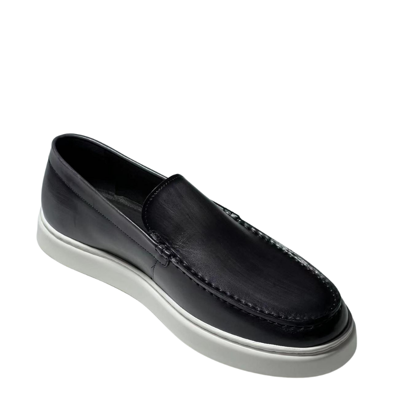 Men s Stylish Slip on Black Loafer