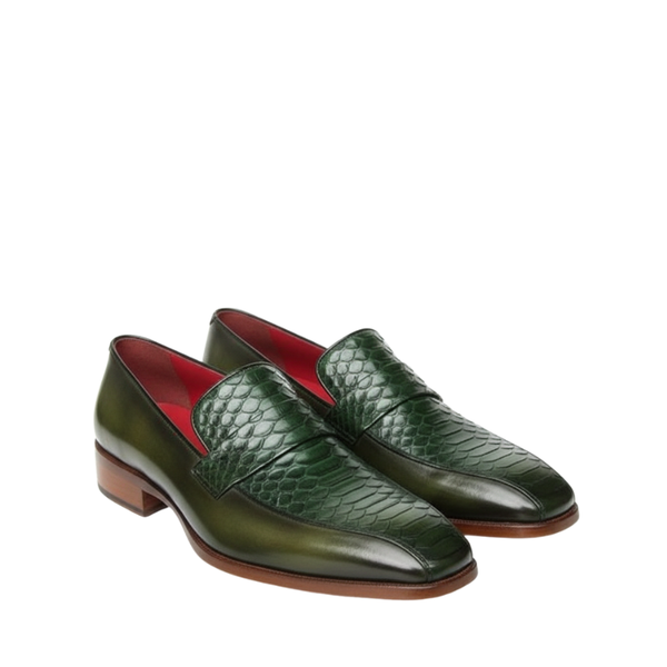 Men Textured Stylish Leather Saddle Loafers