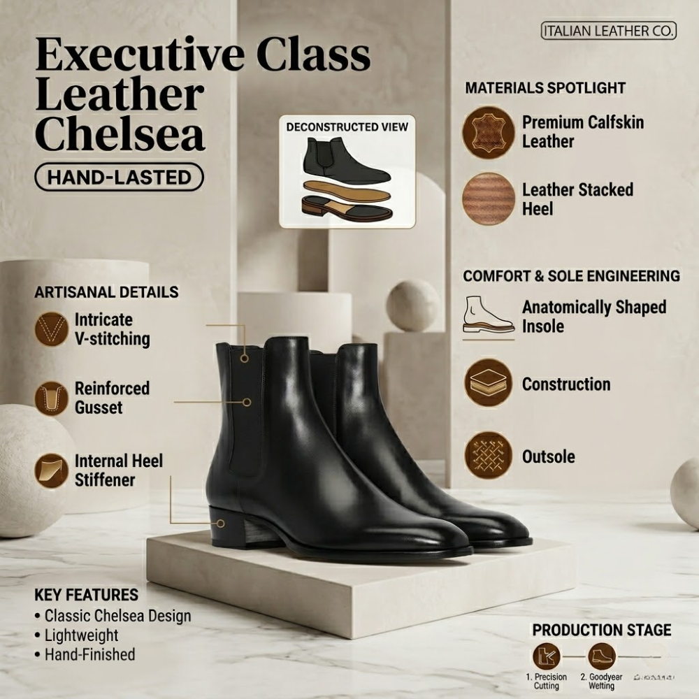 Men's High-Top Chelsea Boots