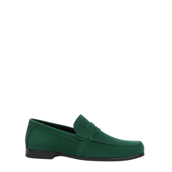 Luxury Suede Heritage Penny strap Moc Loafers - Emraled Green