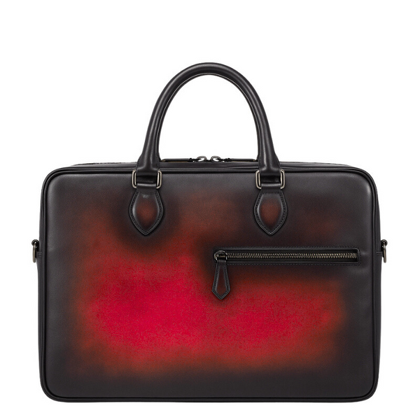 Men s Multifunctional Leather Luxury Briefcase Bag