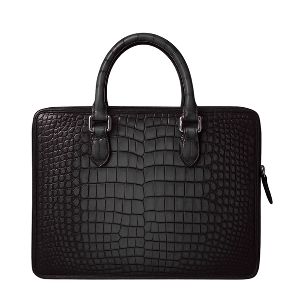 Men s Original Luxury Crocodile Leather Briefcase Bag
