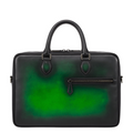 Men's Italian Multifunctional Leather Luxury Brown Briefcase Bag