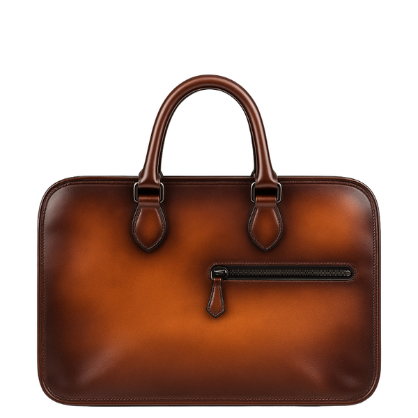 Men s Multifunctional Leather Luxury Briefcase Bag