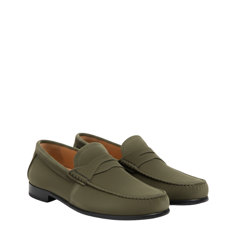 Luxury Seude Heritage Penny-strap Moc Loafers