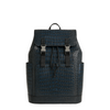black backpack embossed leather Luxury Sleek Croc Embossed Leather Backpack – Italian Shoes Company