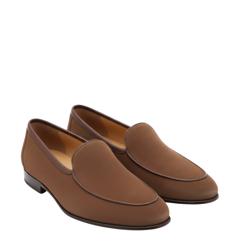 Luxury Sienna Slip-On Belgian Loafers