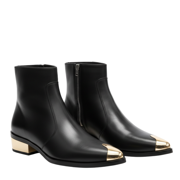 Royal Crest Golden Toe Ankle Boots