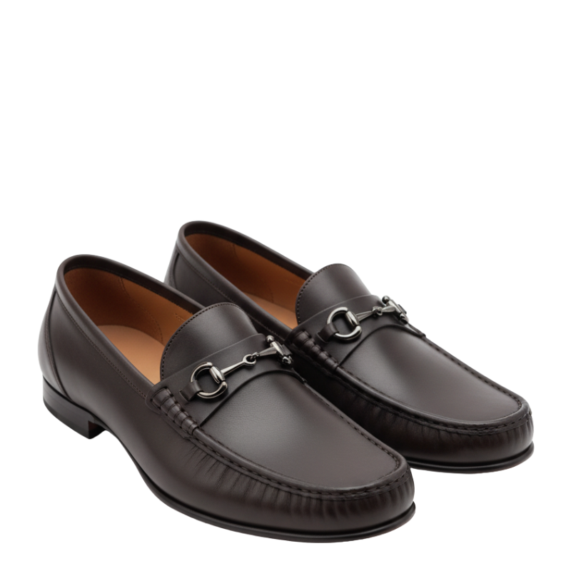 Marrone Bit Classic Horsebit Loafers
