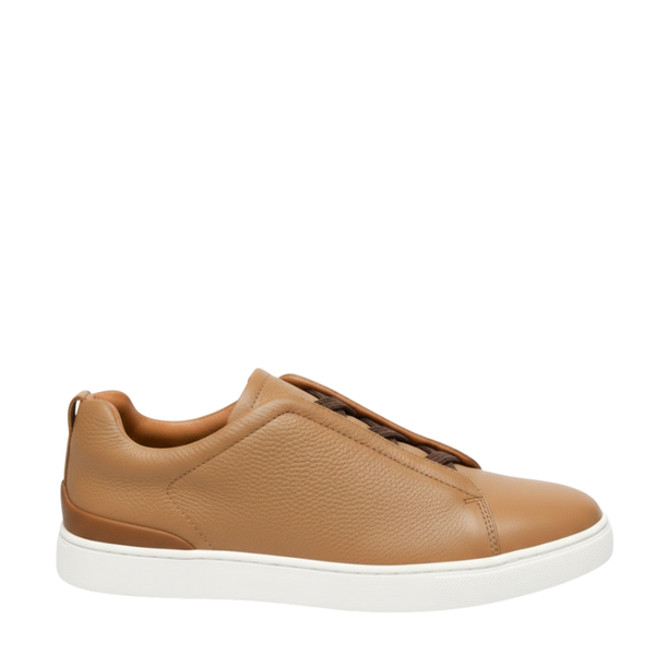 Men's Textured Triple Stitch Sneaker - TAN