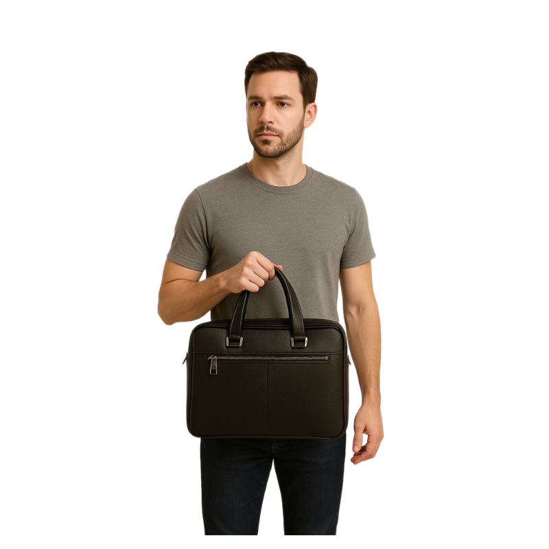 Luxury Textured stylish Leather Briefcase Bag