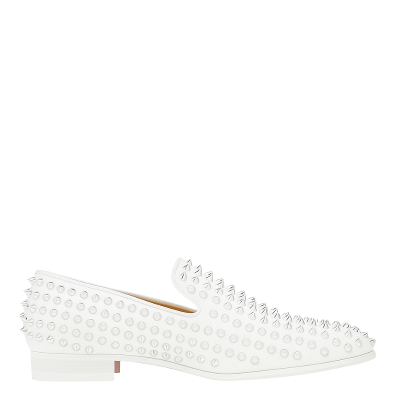 Men Suede Studded Slip On Loafers