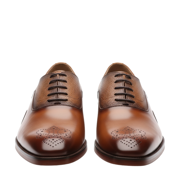 Scott Medallion Toe Oxford Shoe - Choco Brown