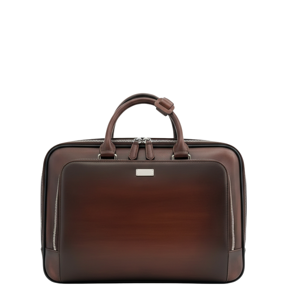 Italian Briefcase and Trolley Executive Luxe Luggage Set