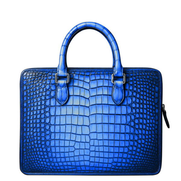 Men s Original Luxury Crocodile Leather Briefcase Bag