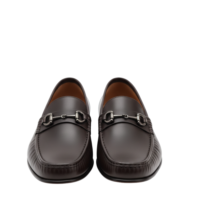 Marrone Bit Classic Horsebit Loafers