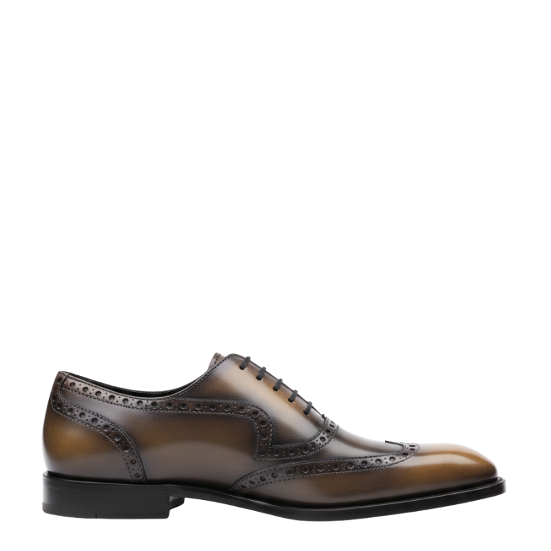 Dual-Tone Finish Luxury Brogue Oxford