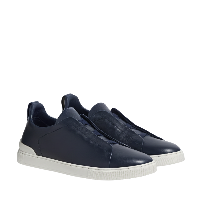 Luxury Edition Triple Stitch Leather Sneaker for Men's