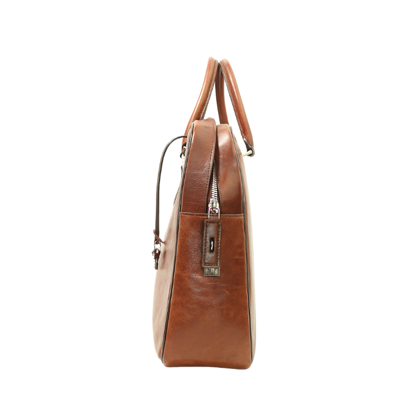 Men s Regent Carryall Brown Accents Briefcase