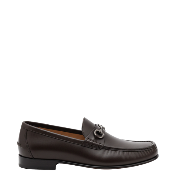 Marrone Bit Classic Horsebit Loafers - Deep Espresso Brown