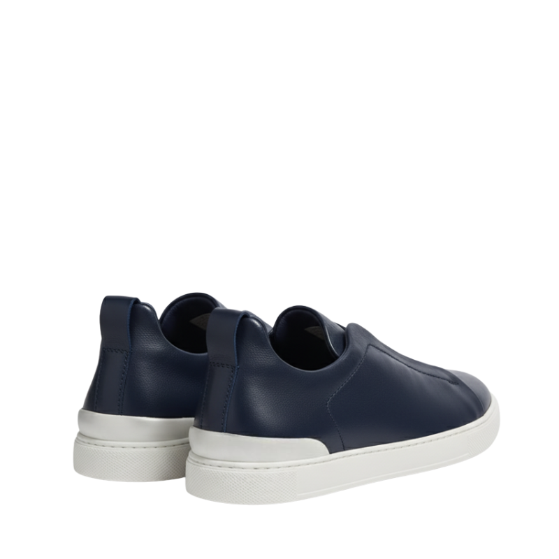 Luxury Edition Triple Stitch Leather Tan Sneaker for Men's