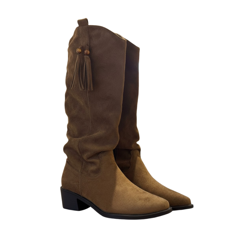 Aurora Tassel Drift Knee-High Boots