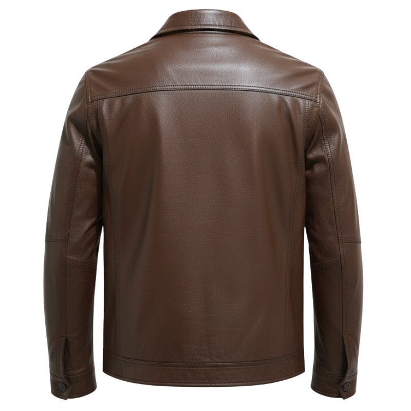 Men's Heritage Dual Flap Classic Leather Jacket