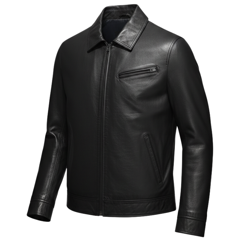 Men's Midnight Classic Leather Jacket