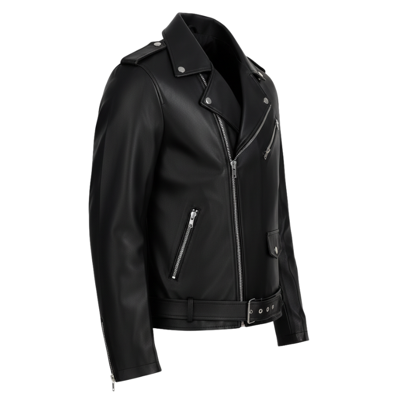 Midnight Rebel Luxe Biker Jacket
