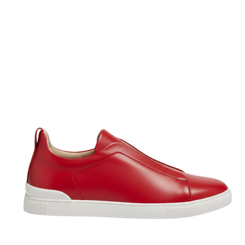 Luxury Edition Triple Stitch Leather Sneaker for Men's