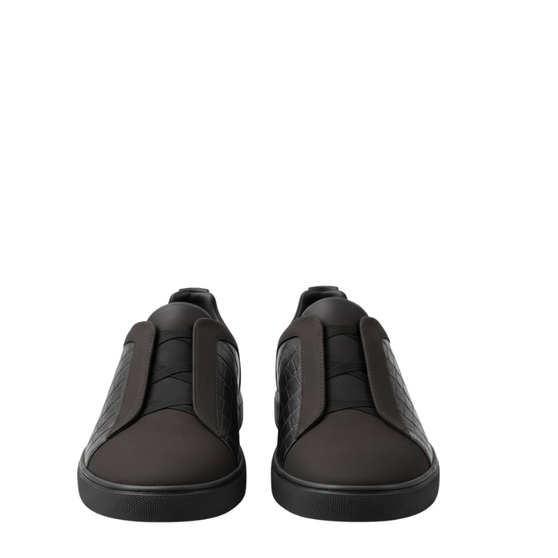 Obsidian Croc Panel Luxe Sneakers