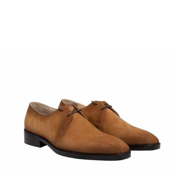 Mens Suede Leather Lace Up Derby Shoe