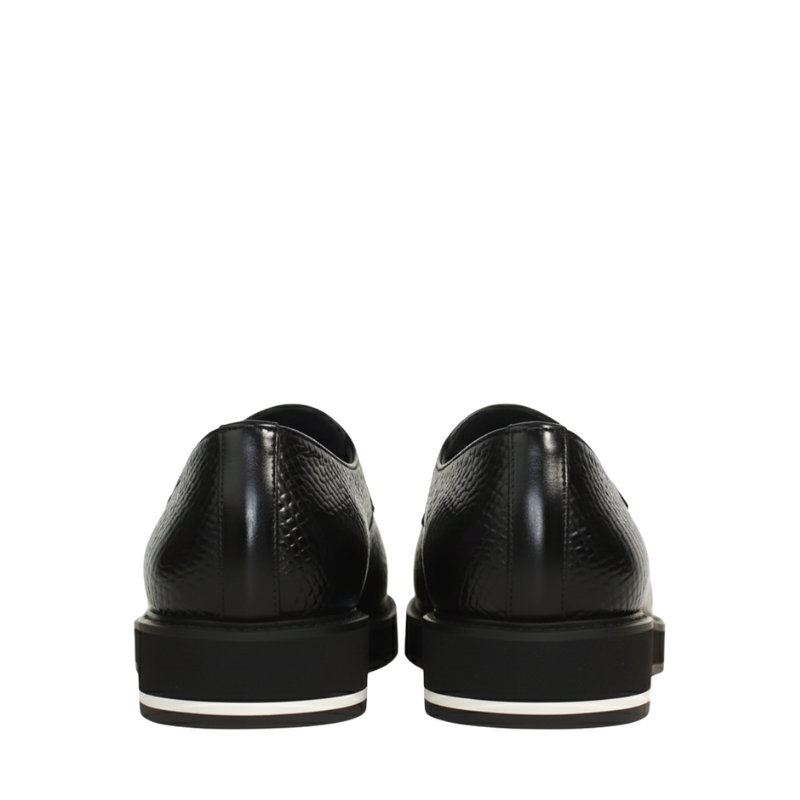 Italian Leather Sneaker with Stylish Hybrid Sole