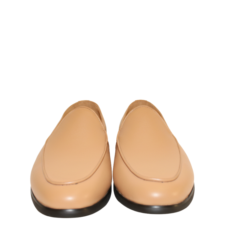 Luxury Leather Slip On Ivory Design Loafers