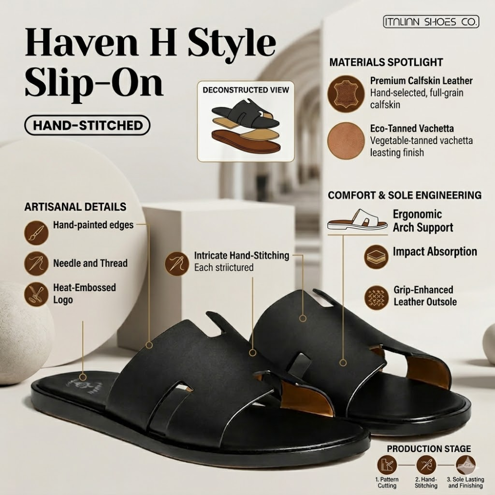 Haven H Style Slip-On Black