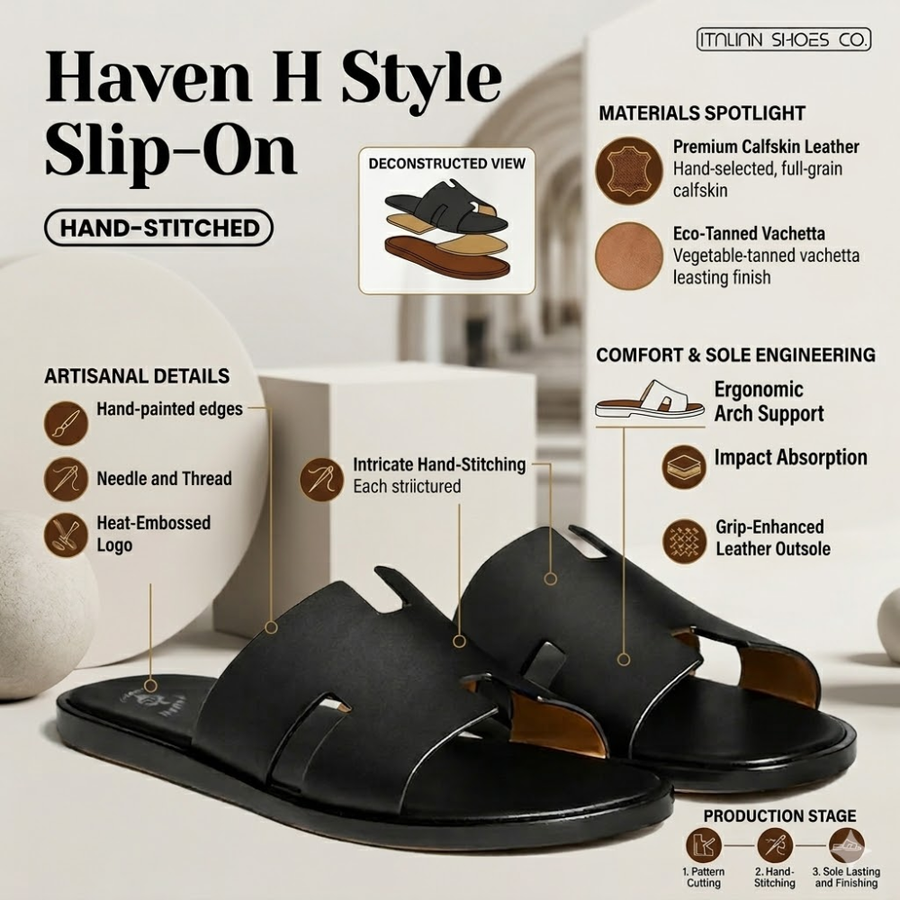 Haven H Style Slip-On Black