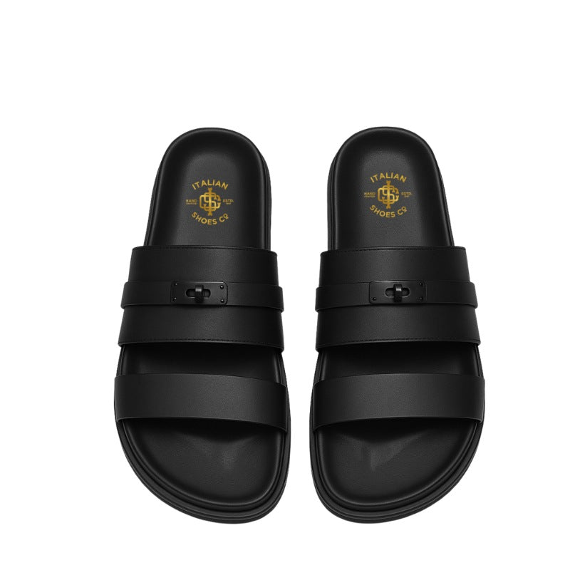 Luxury Multi-Strap Slipper