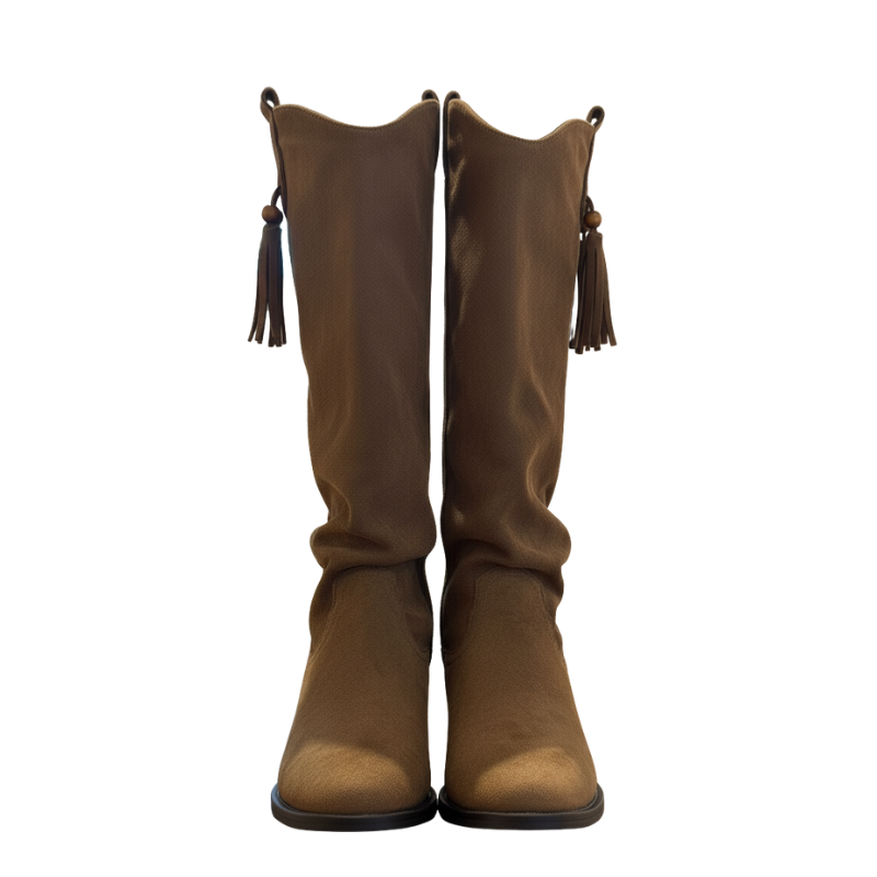 Aurora Tassel Drift Knee-High Boots