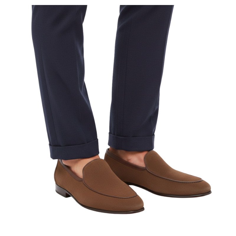 Luxury Sienna Slip-On Belgian Loafers
