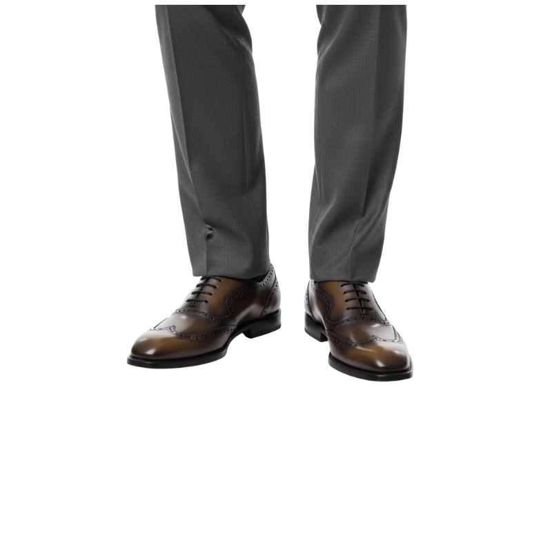 Dual Tone Finish Luxury Brogue Oxford