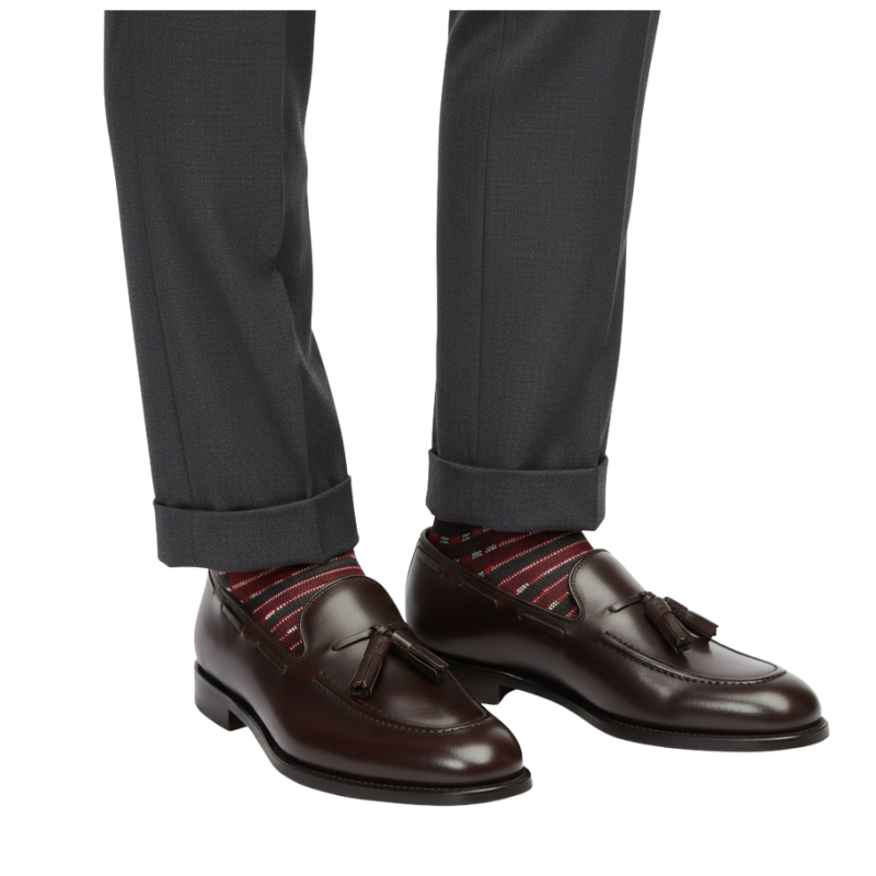 Bordeaux Tassel Luxe Loafers