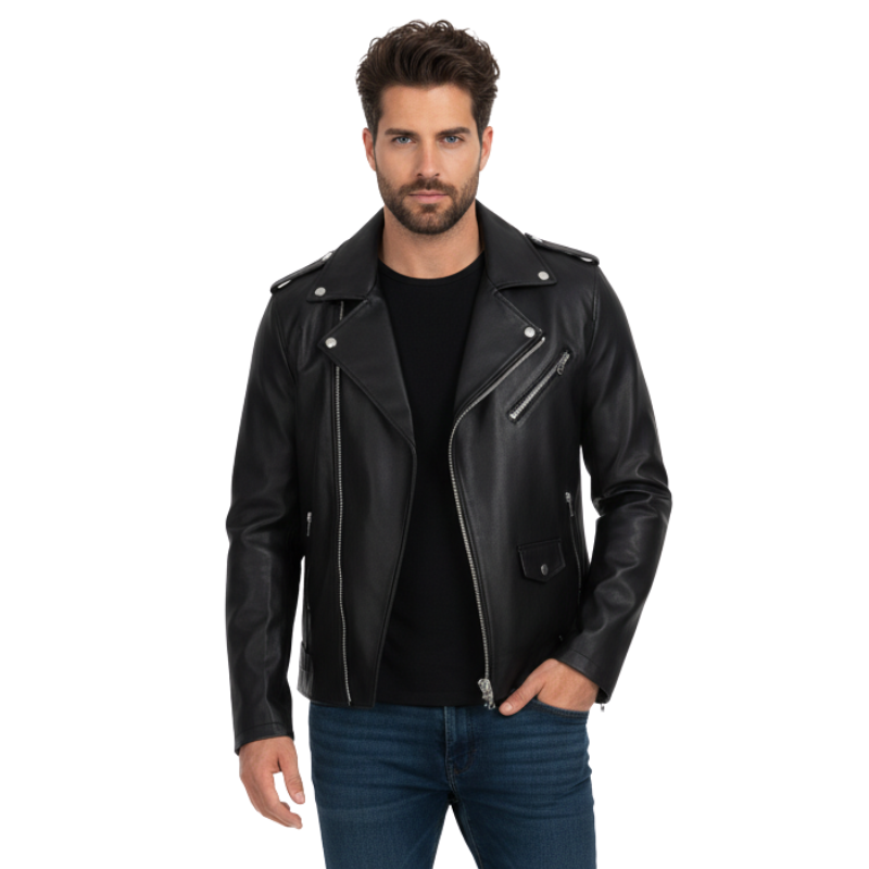 Midnight Rebel Luxe Biker Jacket